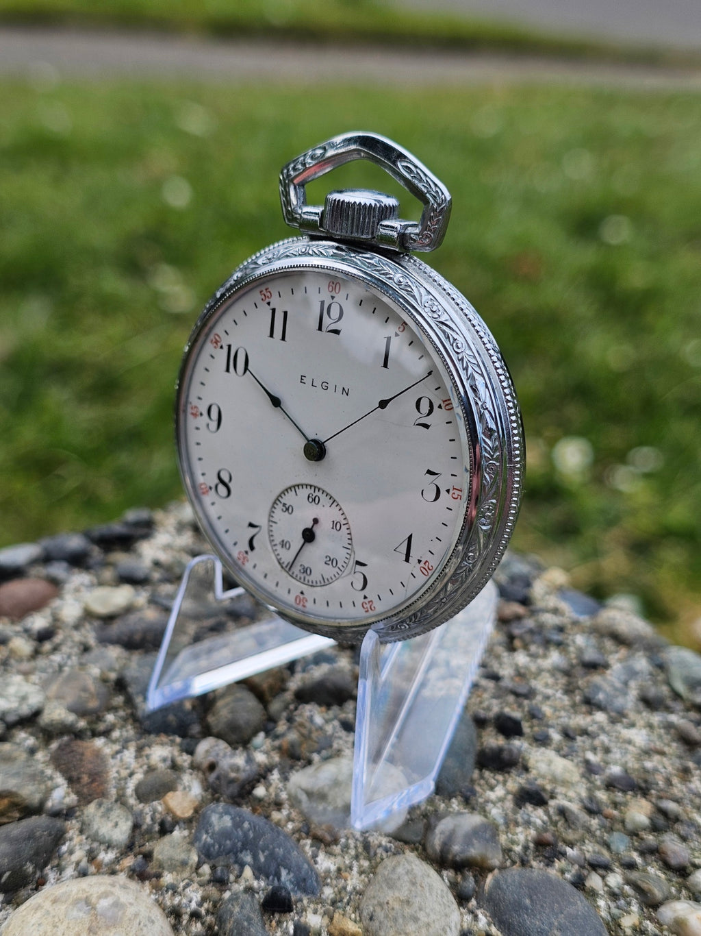 1911 Vintage Elgin Jewel Pocket Watch / Grade 313 / Size 16S SERVICED Keeps Time
