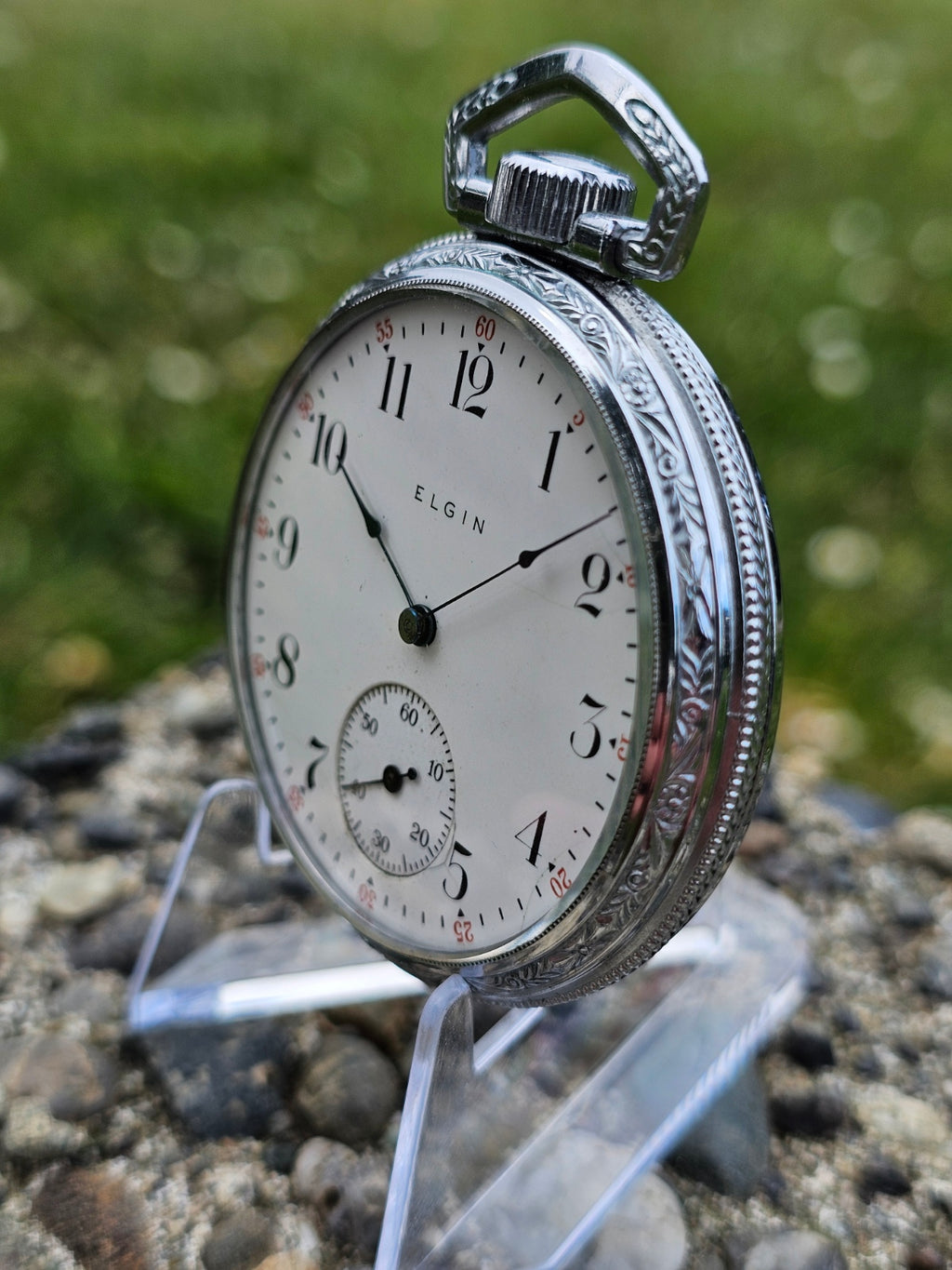 1911 Vintage Elgin Jewel Pocket Watch / Grade 313 / Size 16S SERVICED Keeps Time