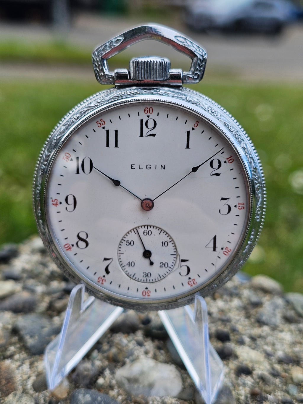 1911 Vintage Elgin Jewel Pocket Watch / Grade 313 / Size 16S SERVICED Keeps Time