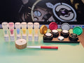 Kit for Watchmaking: 6 Moebius Repackaged Oils 0.2ml (9010,HP1300, 9504, 9415, 8200, 8217) + Bergeon oiler + pithwood + oil stand with ceramic cups (See picture what you get)